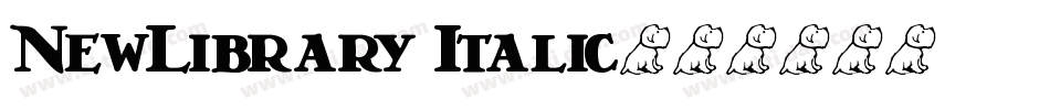 NewLibrary Italic字体转换